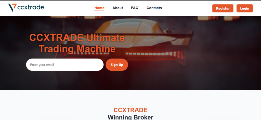 CCXTrade.com scam website overview