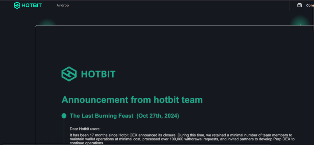 Hotbit.io scam platform overview