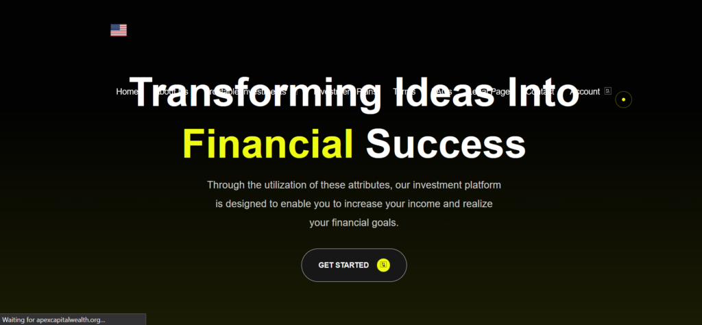 ApexCapitalWealth.org platform homepage screenshot