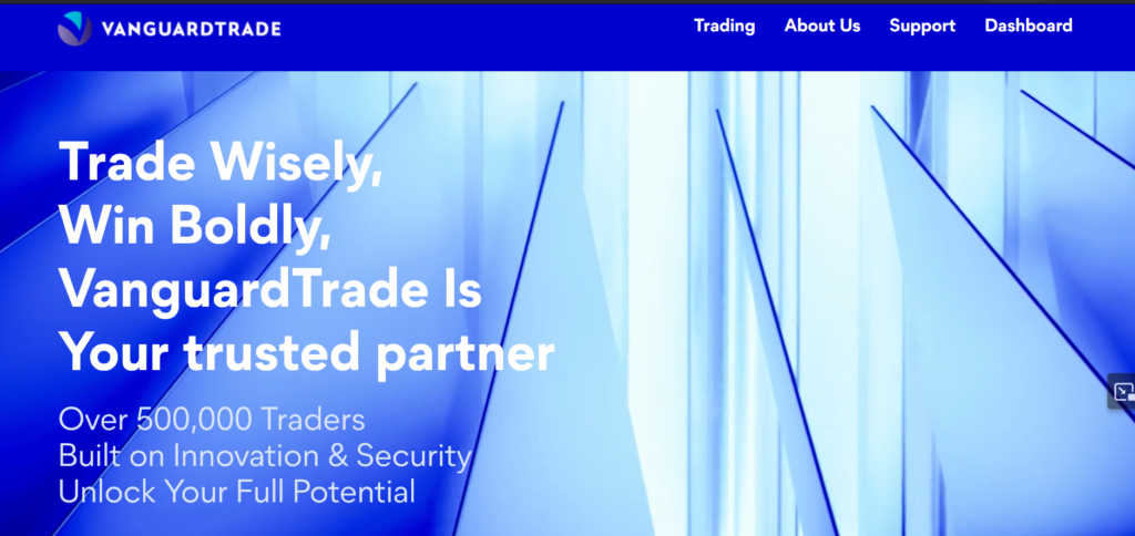 VanguardTrade.com scam platform overview
