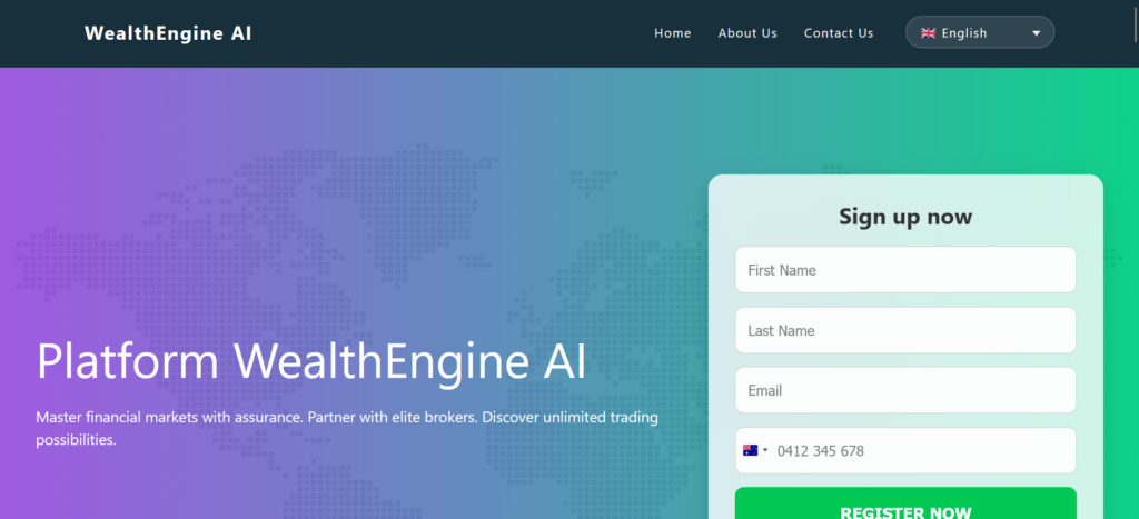  wealthengine-ai.com AI automated trading dashboard using artificial intelligence for smart wealth management
