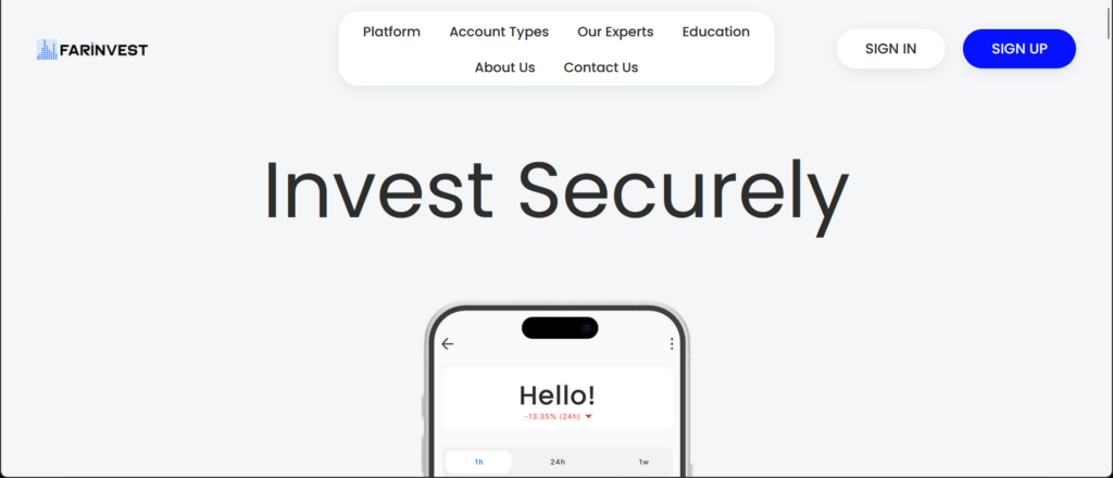  Farinvest.io scam platforn warning 