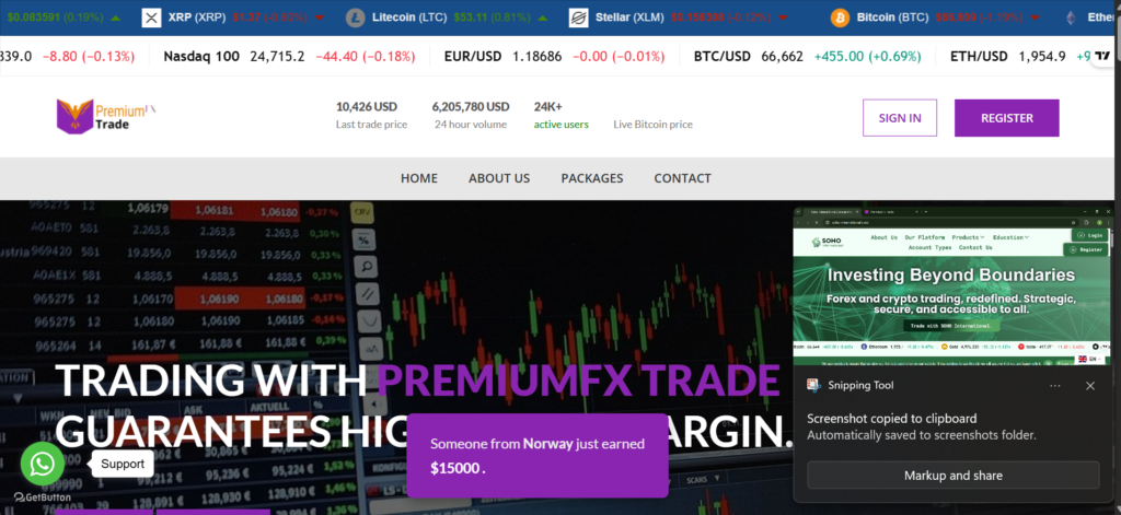 Warning: Premfxtrades.com is a scam trading site – avoid fake forex crypto investments