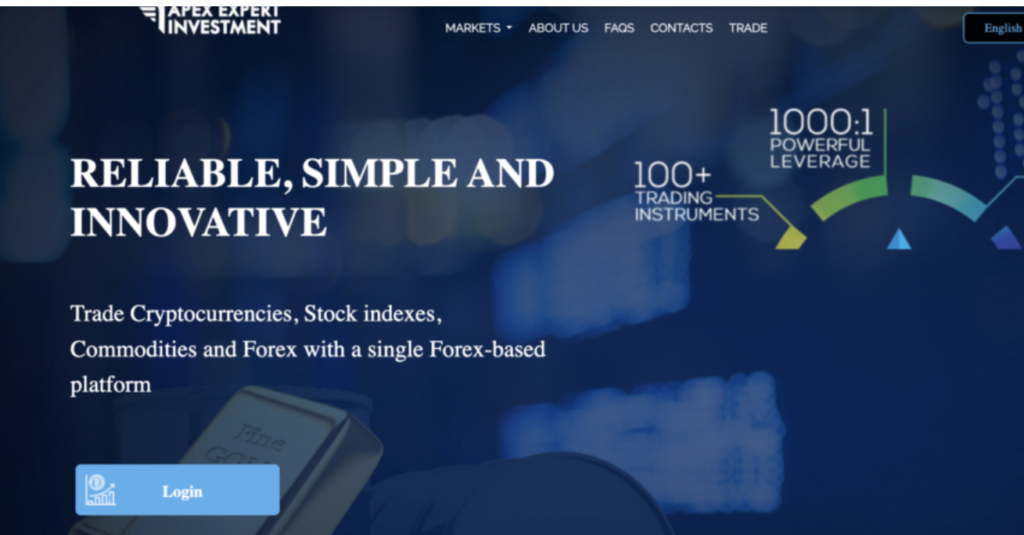 Apexexpertinvestment.com scam warning showing crypto investment risk and FCA unauthorised trading platform alert