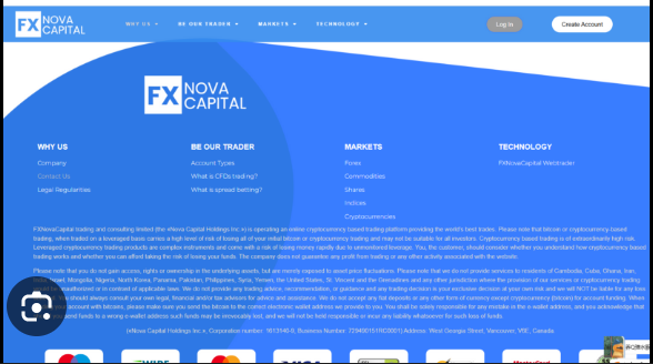 FxNovaCapital.com Overview