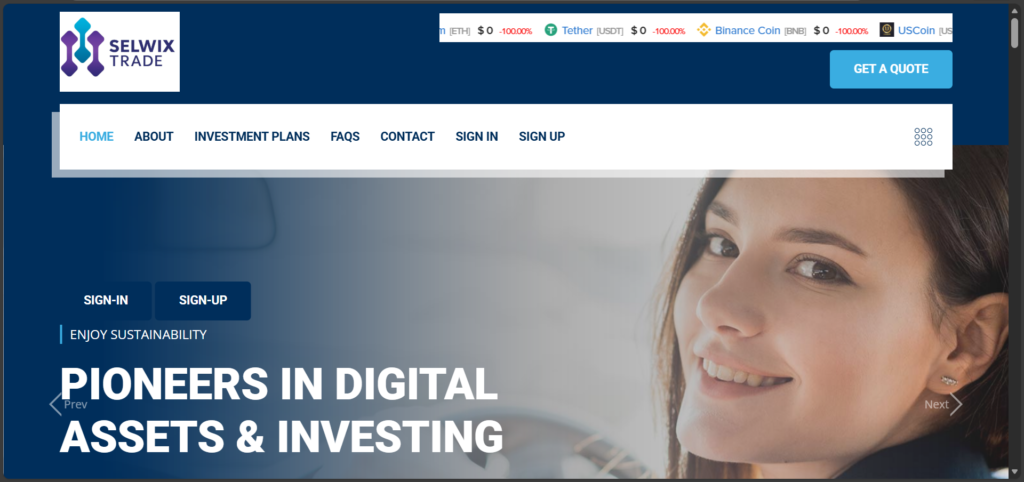 Selwixtrade.com.tr scam warning showing FCA unauthorised investment platform and crypto trading risk alert