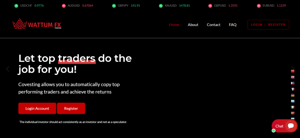 wattumtrade.live scam warning showing crypto investment risk and FCA unauthorised trading platform alert
