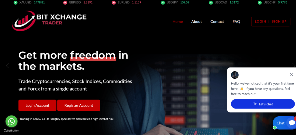 bitxchangetrader.live scam trading platform