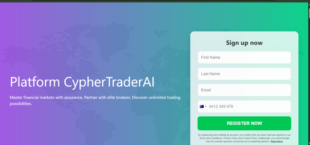 cyphertraderai-app.com AI automated trading dashboard using artificial intelligence for smart wealth management