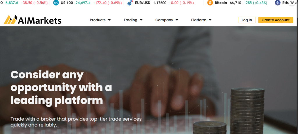 Aimarkets.ltd scam website overview