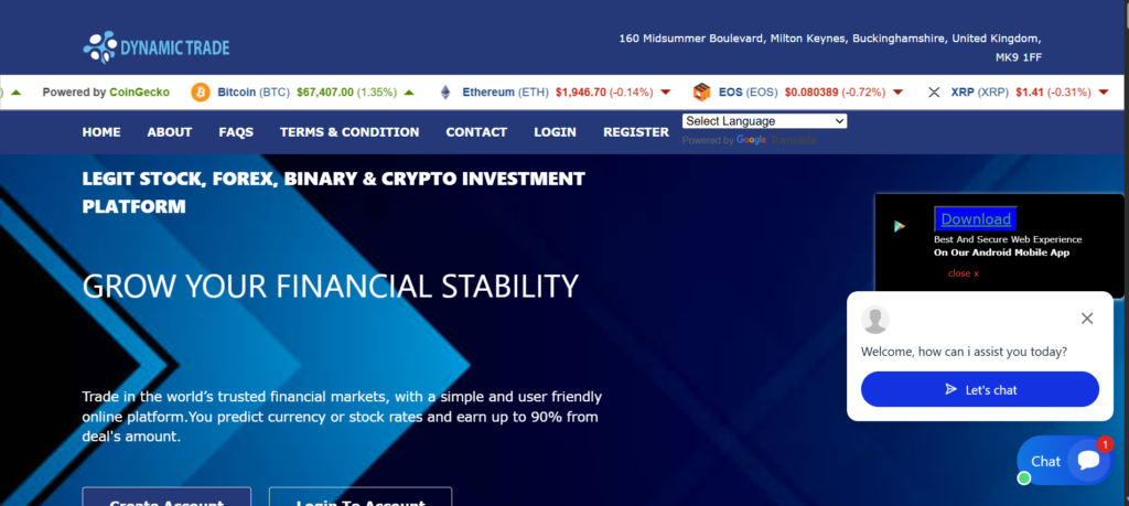 optimal-trades.com scam warning showing high-risk cryptocurrency investment platform alert