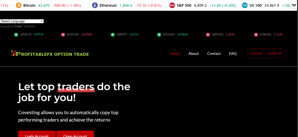Profitablefxoptiontrade.info homepage