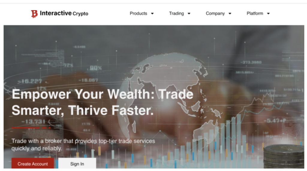 Interactivecrypto.net scam warning showing FCA unauthorised investment platform and crypto trading risk alert
